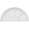 Ekena Millwork Half Round 3 Spoke Architectural Grade PVC Pediment, 34"W x 17"H x 2"P PEDPS034X170HRO03 - alternate 2